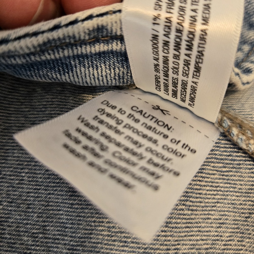 Universal Thread Factory Denim Vest Womens Small Blue Snap Front Jean Jacket - Picture 15 of 16